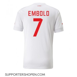 Schweiz Breel Embolo #7 Borta Matchtröja VM 2022 Kortärmad